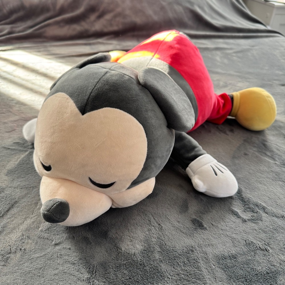 Disney Cuddleez Sleeping Mickey Mouse Plush Toy Large Stuffed Animal Kids Pillow
